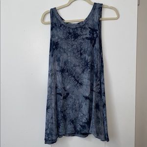 Acemi blue tie dye tank top